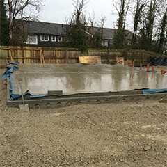 Glass and Stainless Steel Panel Deck, Newcastle Emlyn